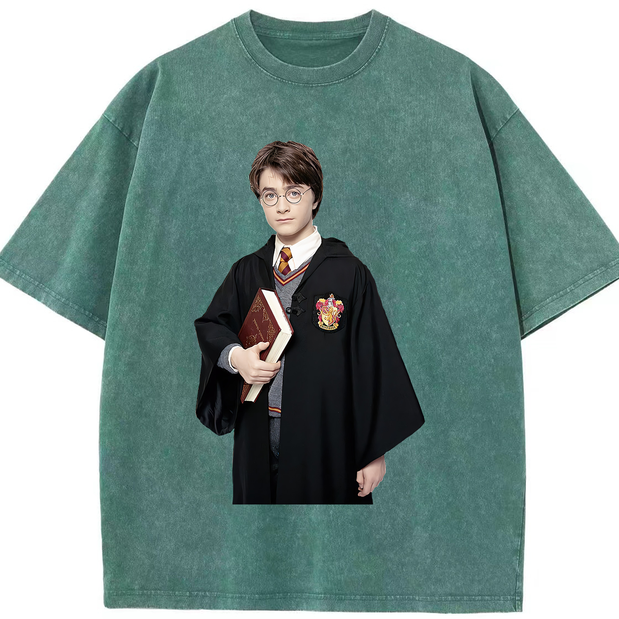 （画像用） Harry Potter ハリー・ポッターシリーズ 綿100% ヴィンテージ風 半袖Tシャツ（フロントプリント）